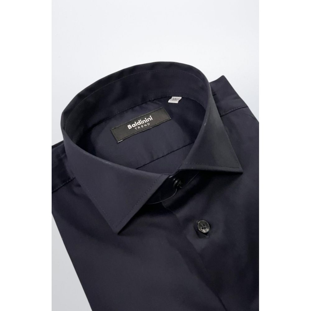 Baldinini Trend Black Cotton Shirt