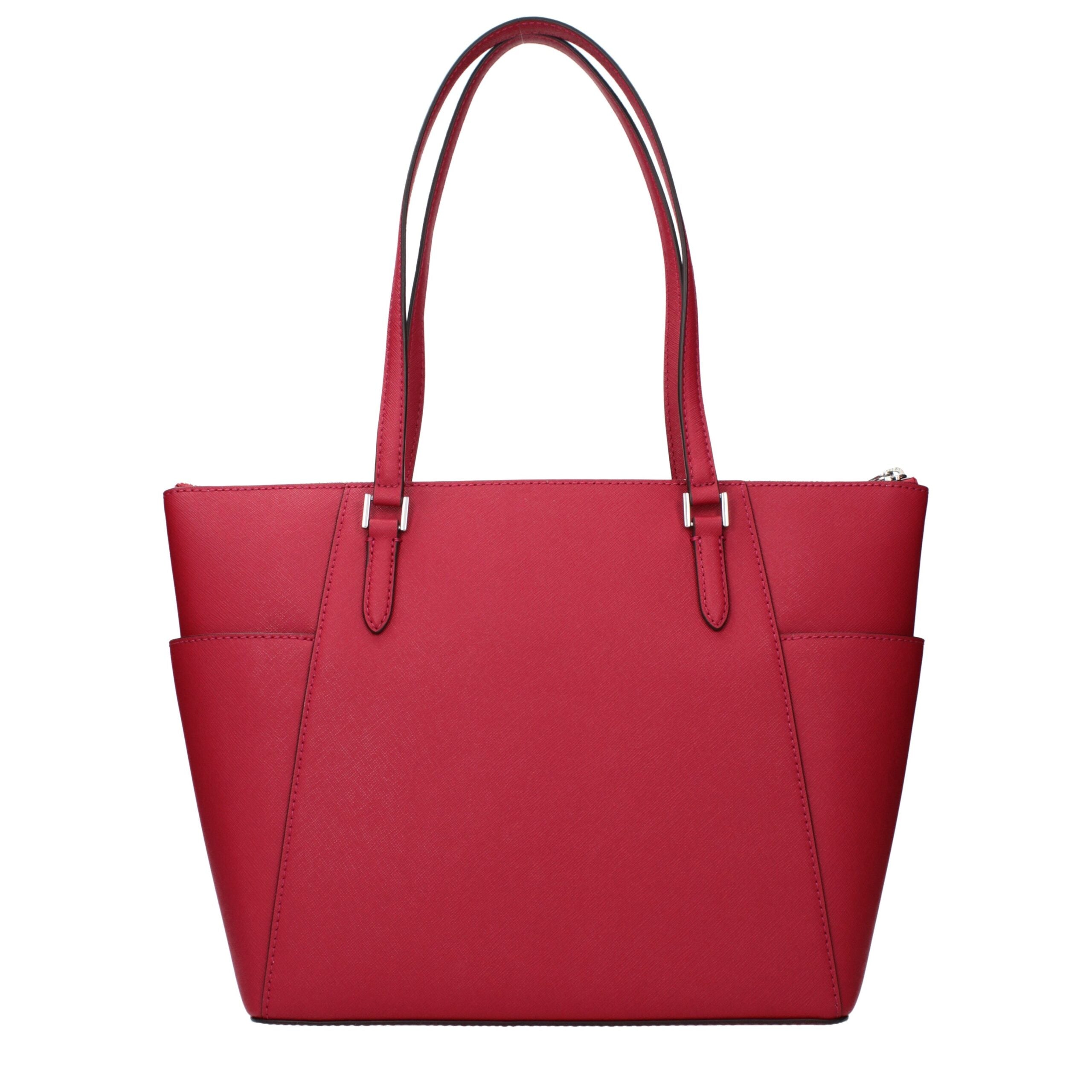 Michael Kors Red Leather Shoulder Bag