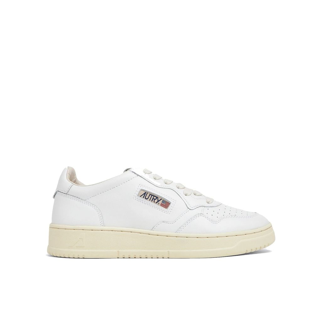 Autry White Leather Low Top Sneakers