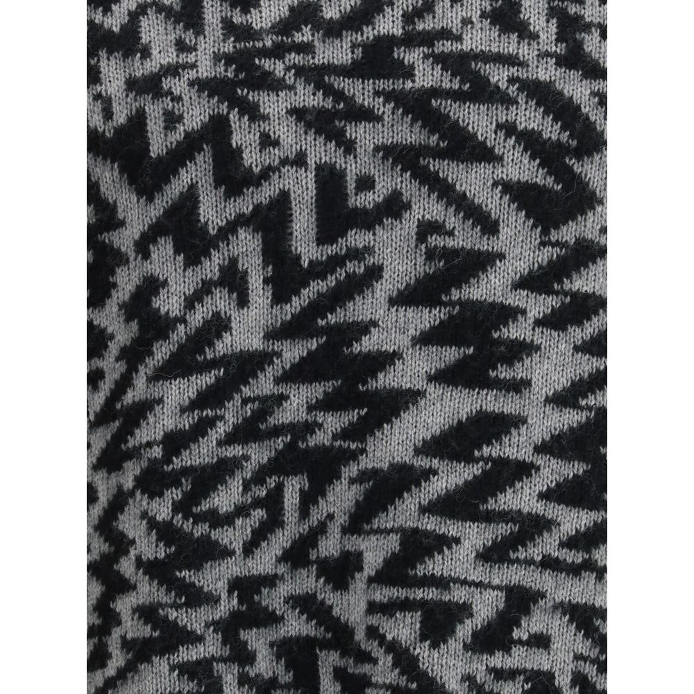 Laneus Gray Wool Sweatshirt