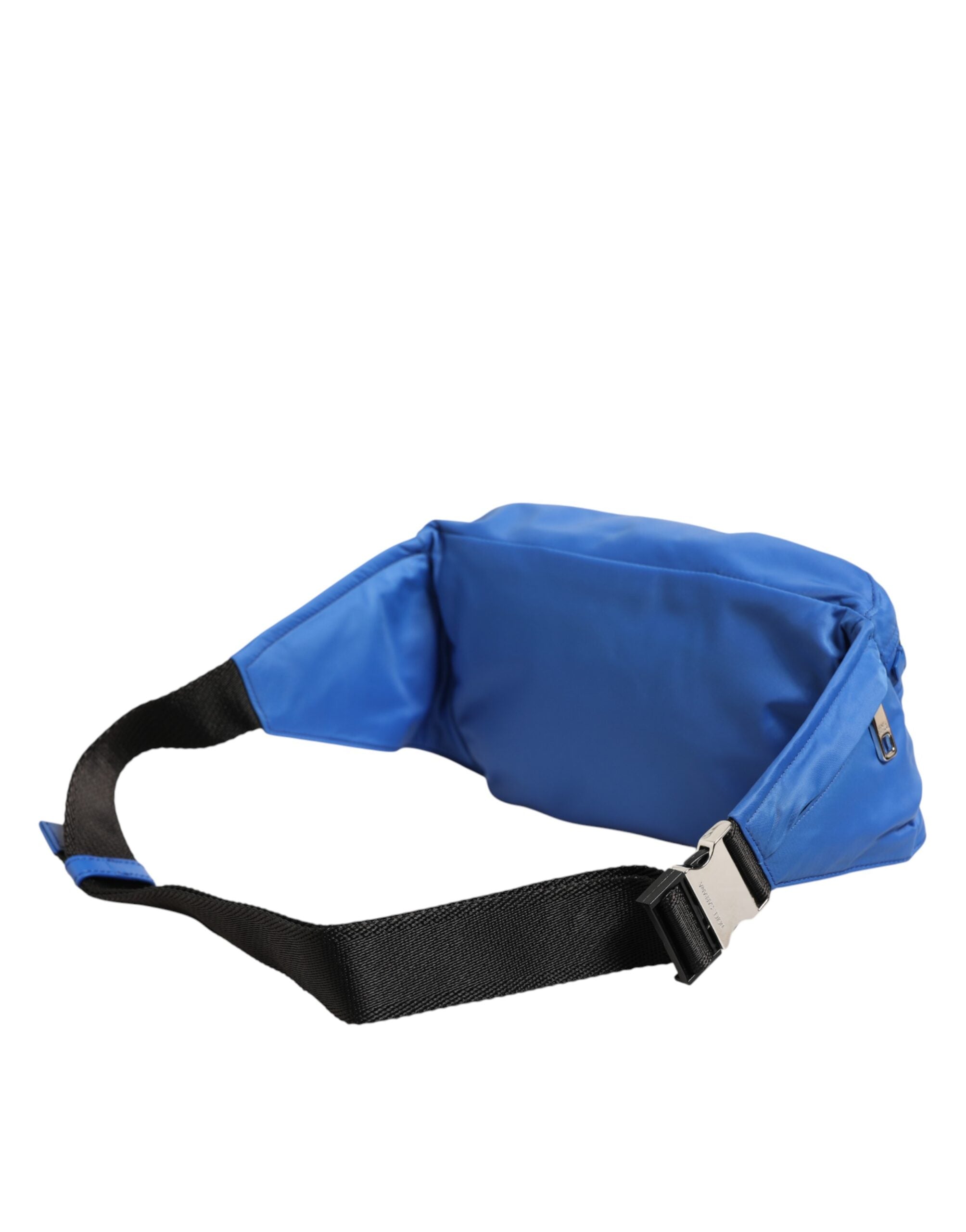 Dolce & Gabbana Blaue Logo Plakette Nylon Gürteltasche Herren Borse Tasche