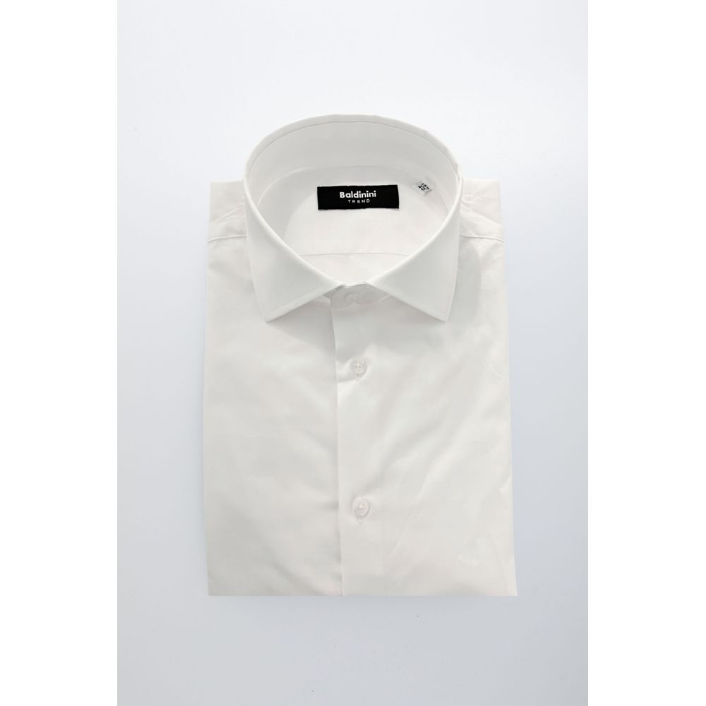 Baldinini Trend White Cotton Shirt