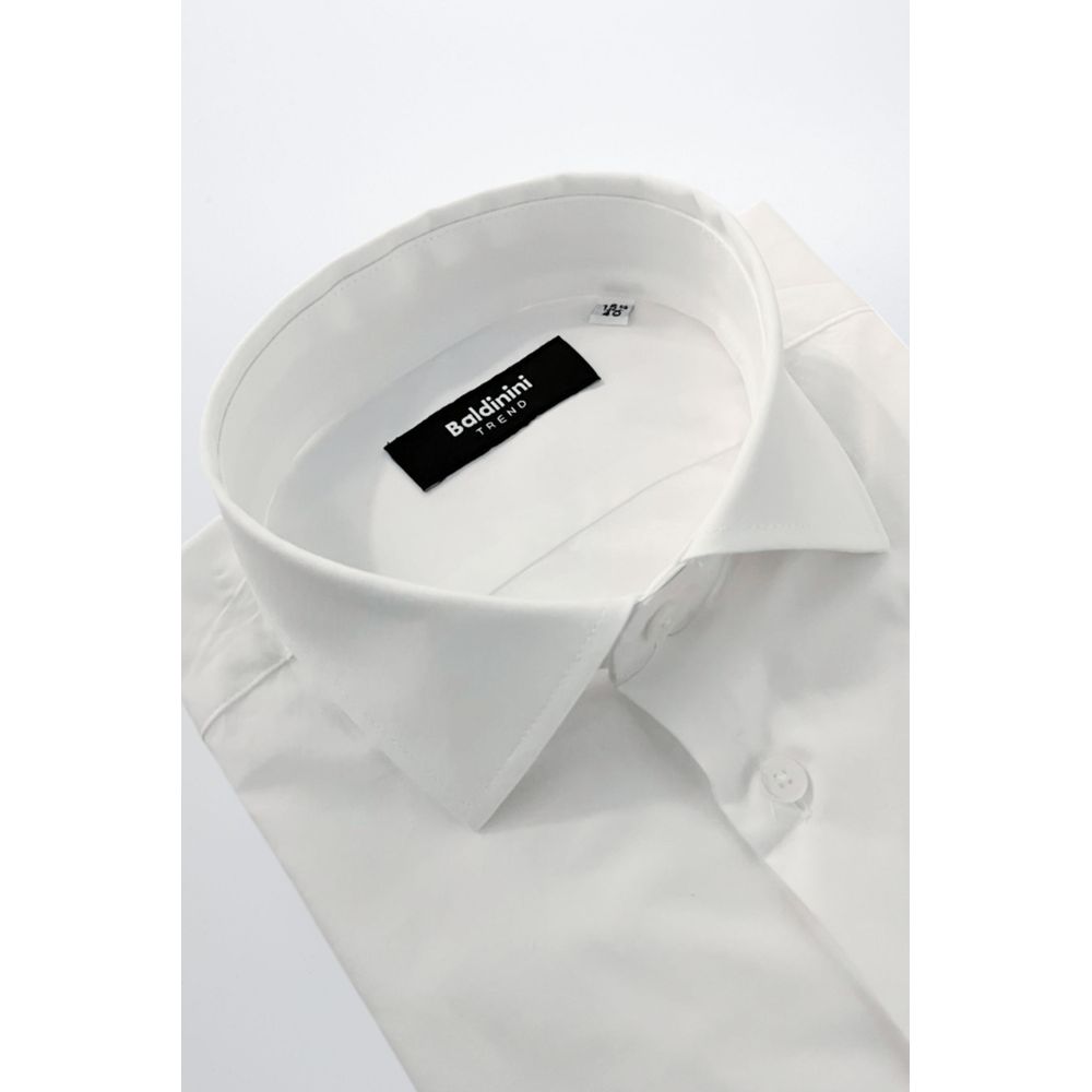 Baldinini Trend White Cotton Shirt