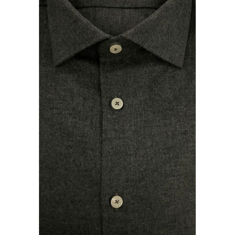 Baldinini Trend Gray Cotton Shirt