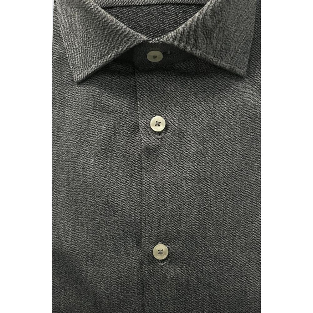 Baldinini Trend Gray Cotton Shirt