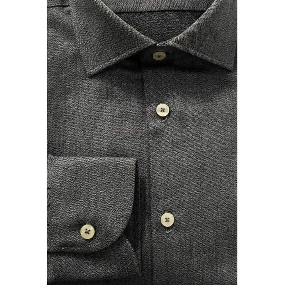 Baldinini Trend Gray Cotton Shirt