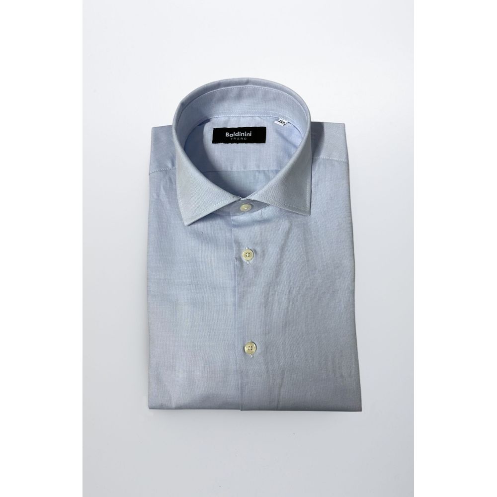 Baldinini Trend Light Blue Cotton Shirt