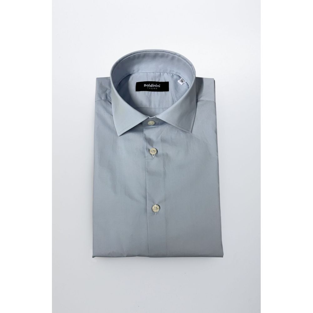 Baldinini Trend Light Blue Cotton Shirt