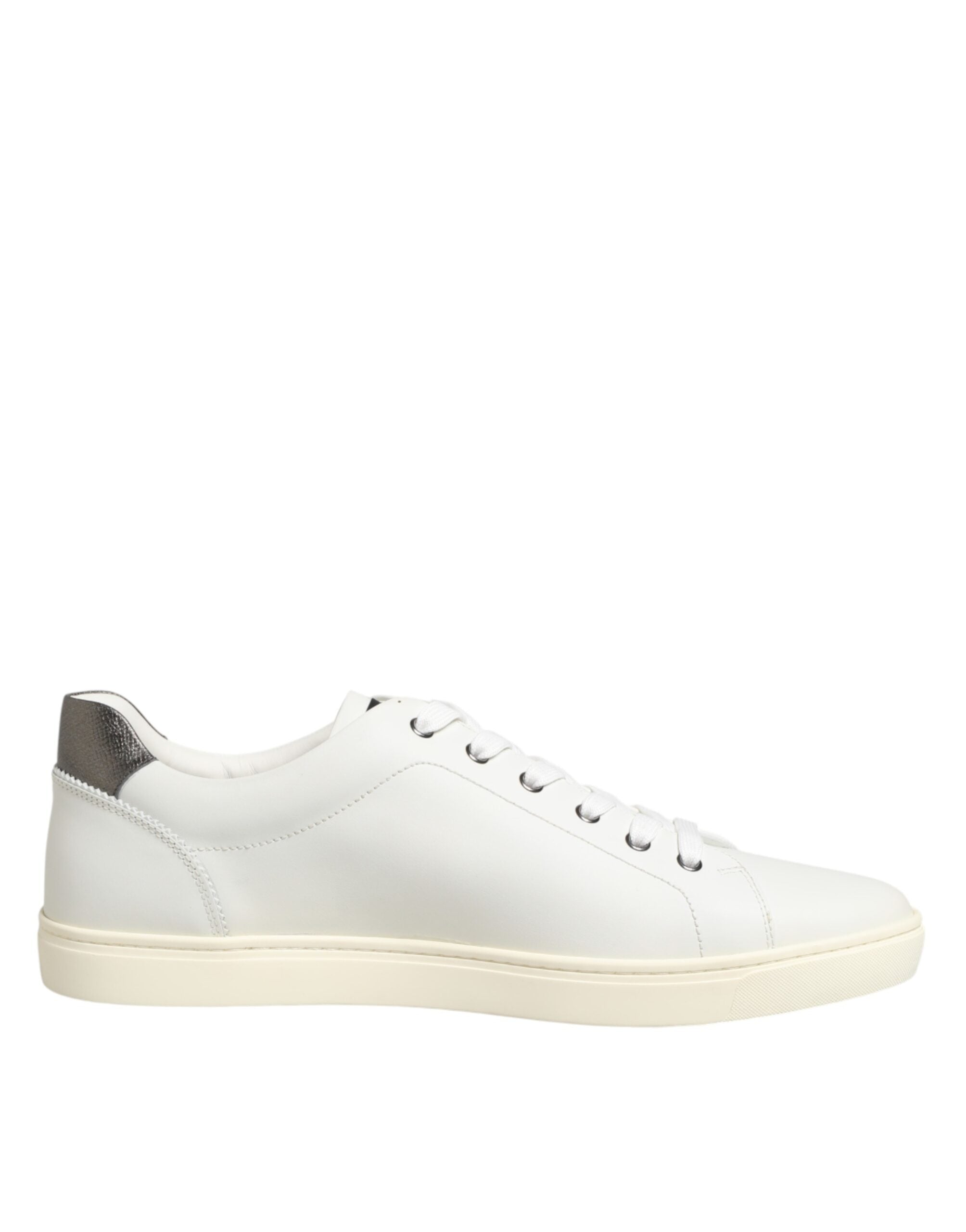 Chaussures Baskets Dolce & Gabbana en Cuir Blanc avec Ornements Cœur