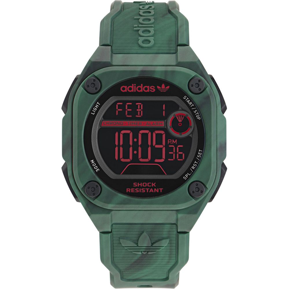 Adidas Green Synthetic Digital Watch