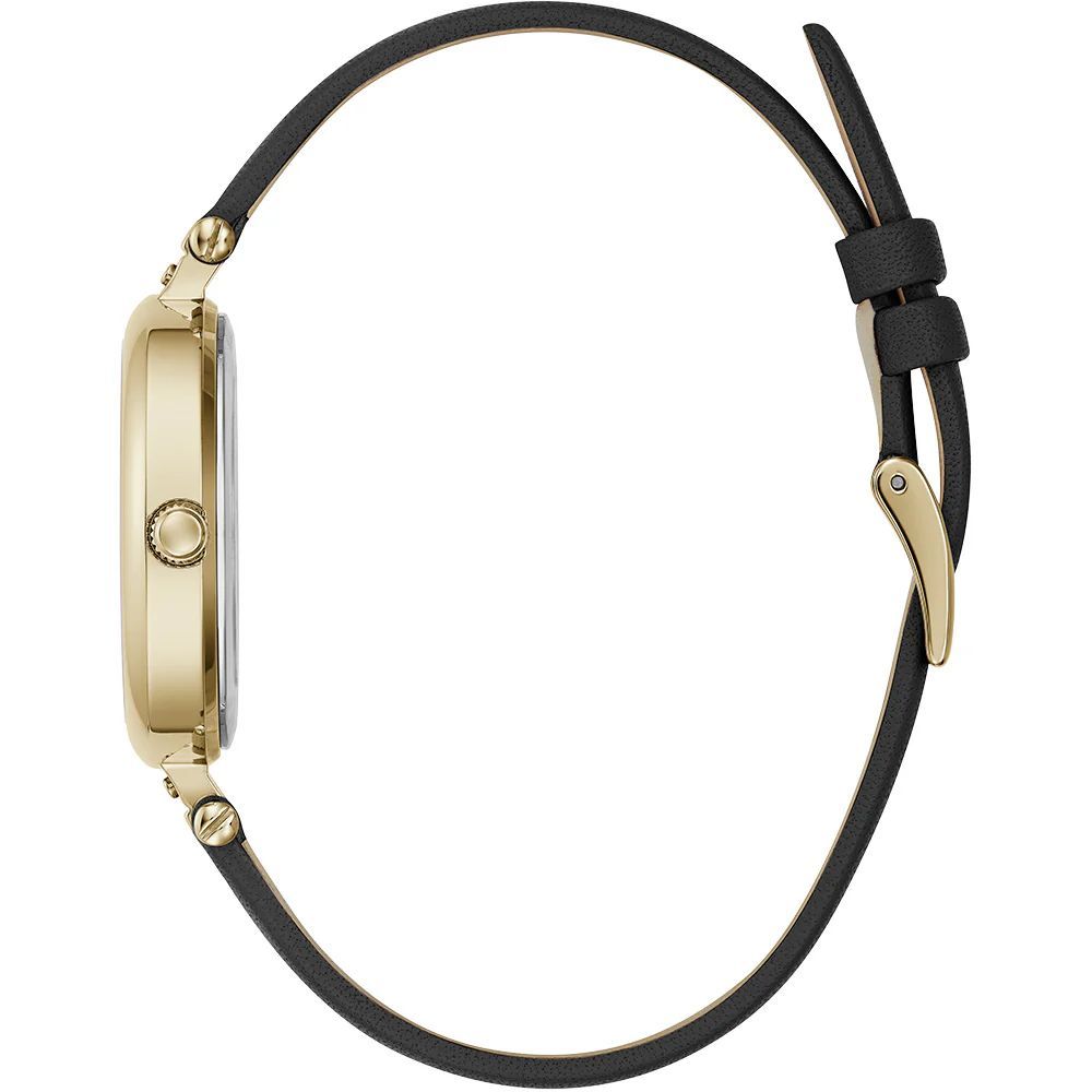 Furla Black Leather Dress Watch