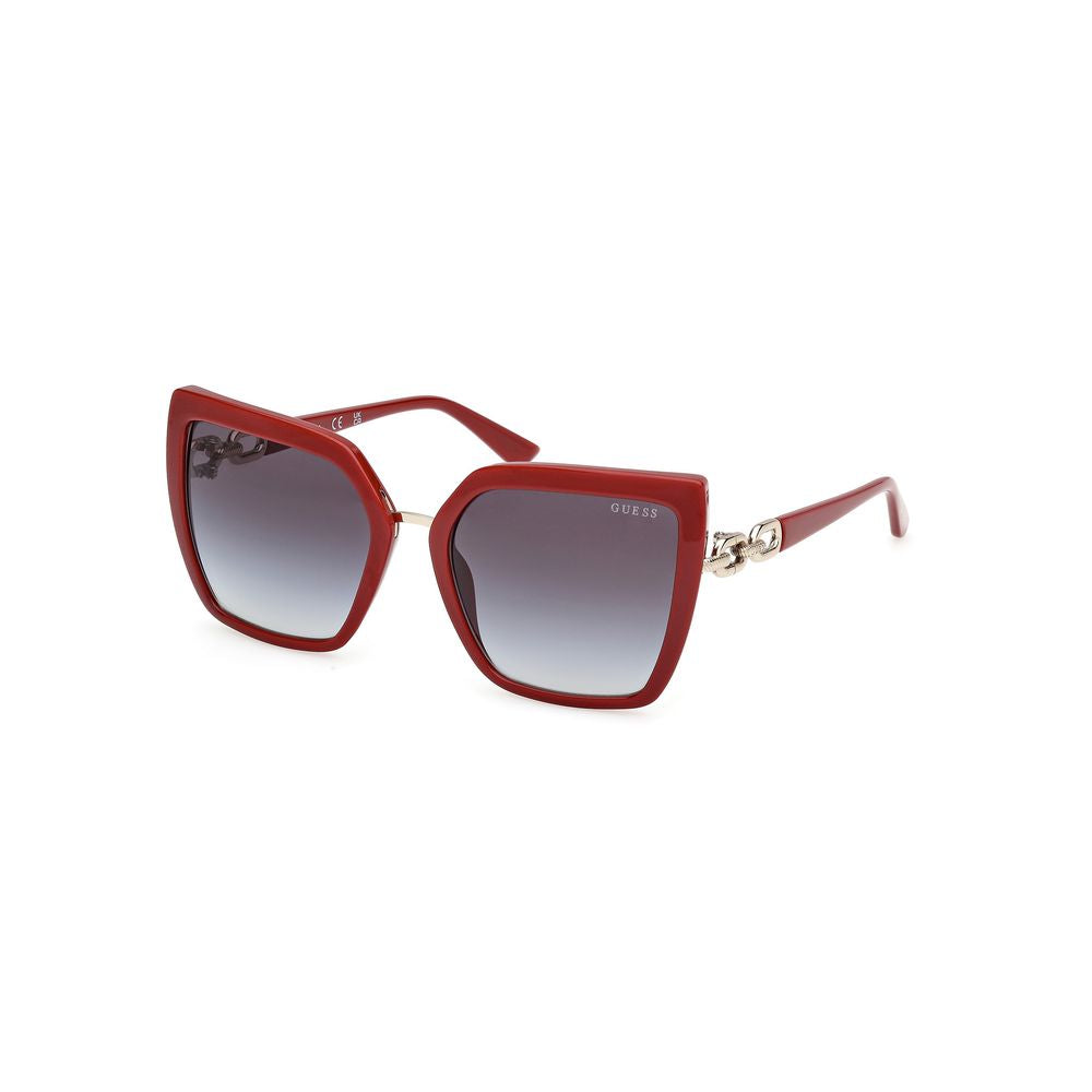 Guess Red Resin Sunglasses