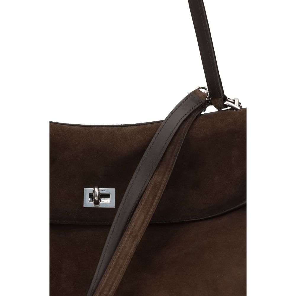 Balenciaga Brown Calf Leather Bos Taurus Shoulder Bag