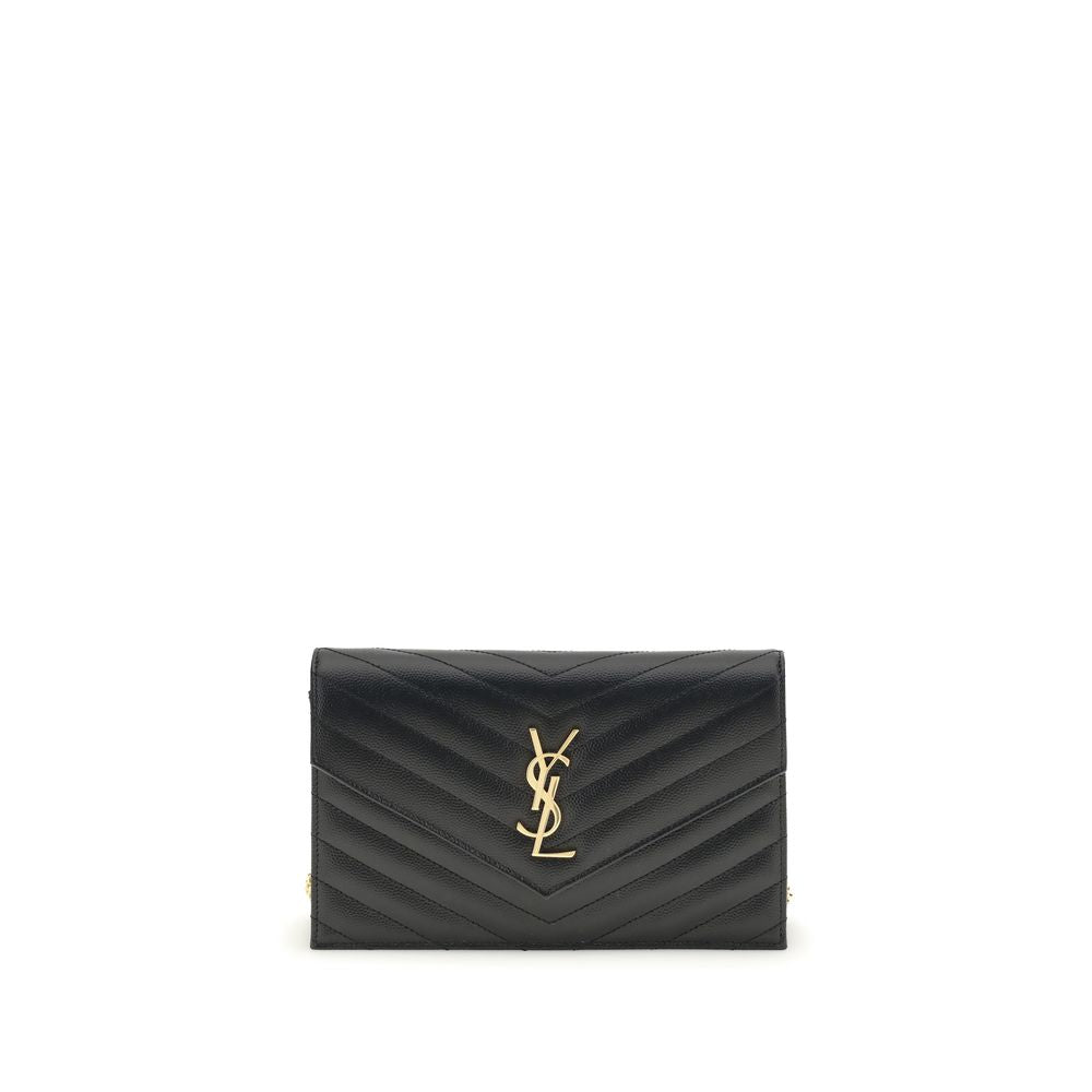 Saint Laurent Black Calf Leather Bos Taurus Wallet