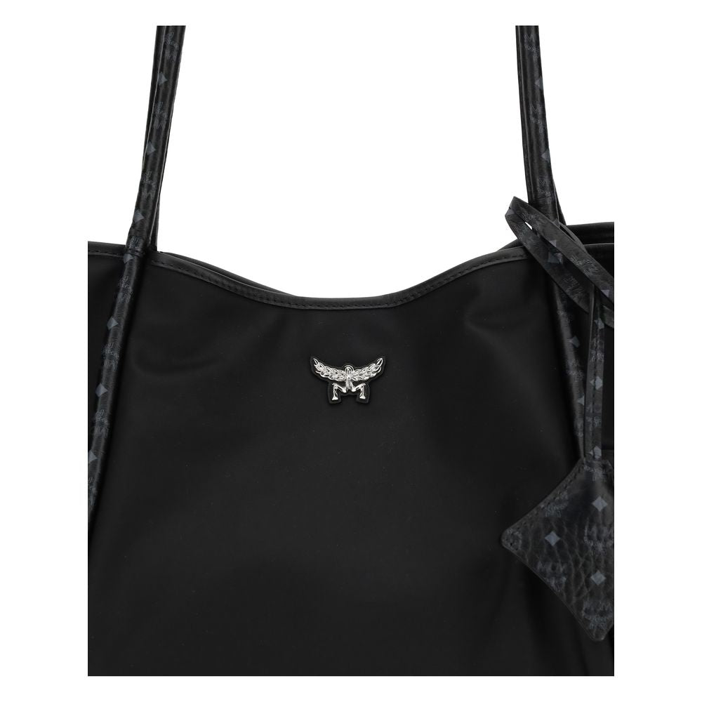 MCM Black Fabric Shoulder Bag