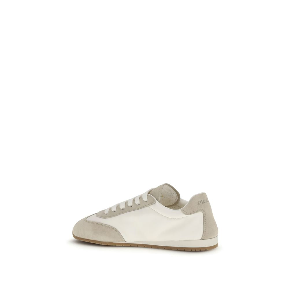 Prada Cream Lamb Ovis Aries Aries Low Top Sneakers