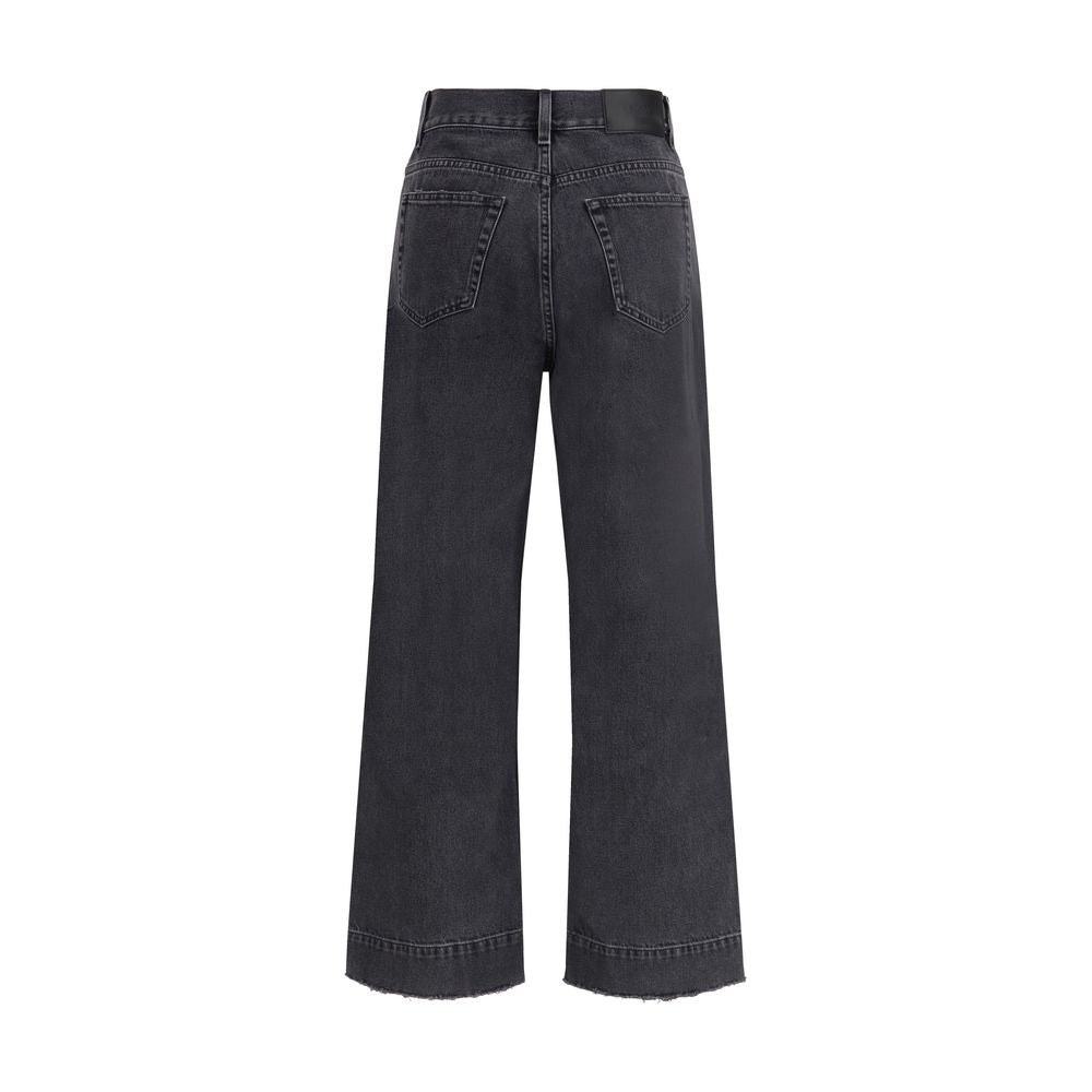Chloé Black Cotton Cropped Jeans