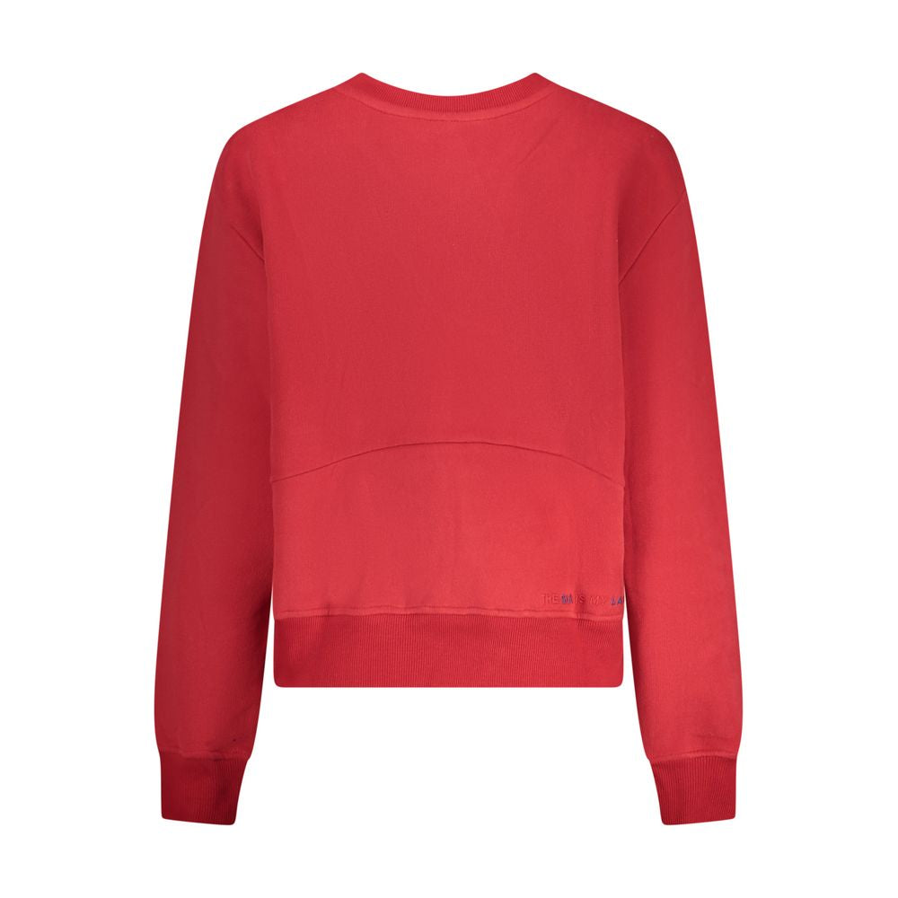 North Sails Rosso Cotton Women Sweatshirt