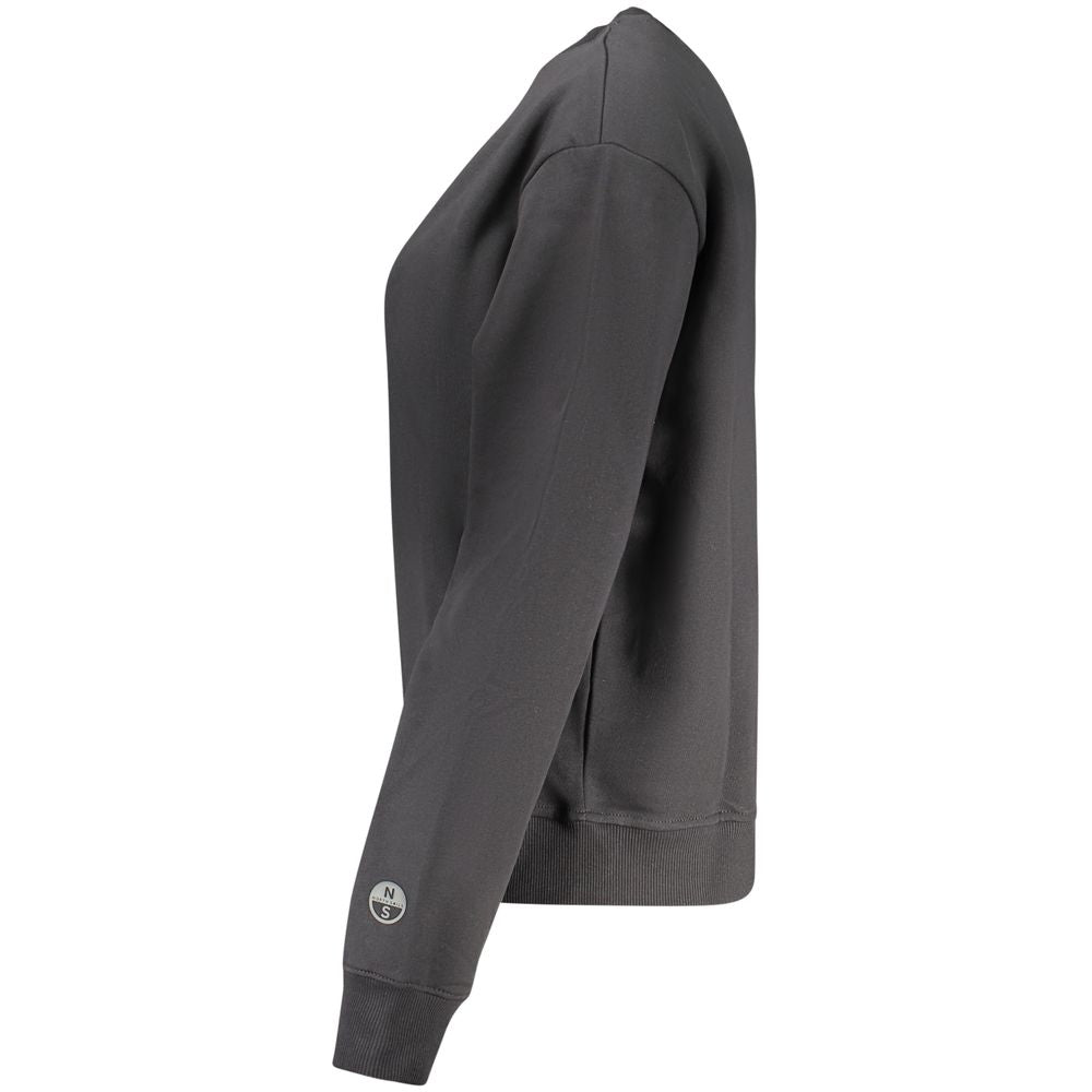 North Sails Black Cotton Women's Sweatshirt