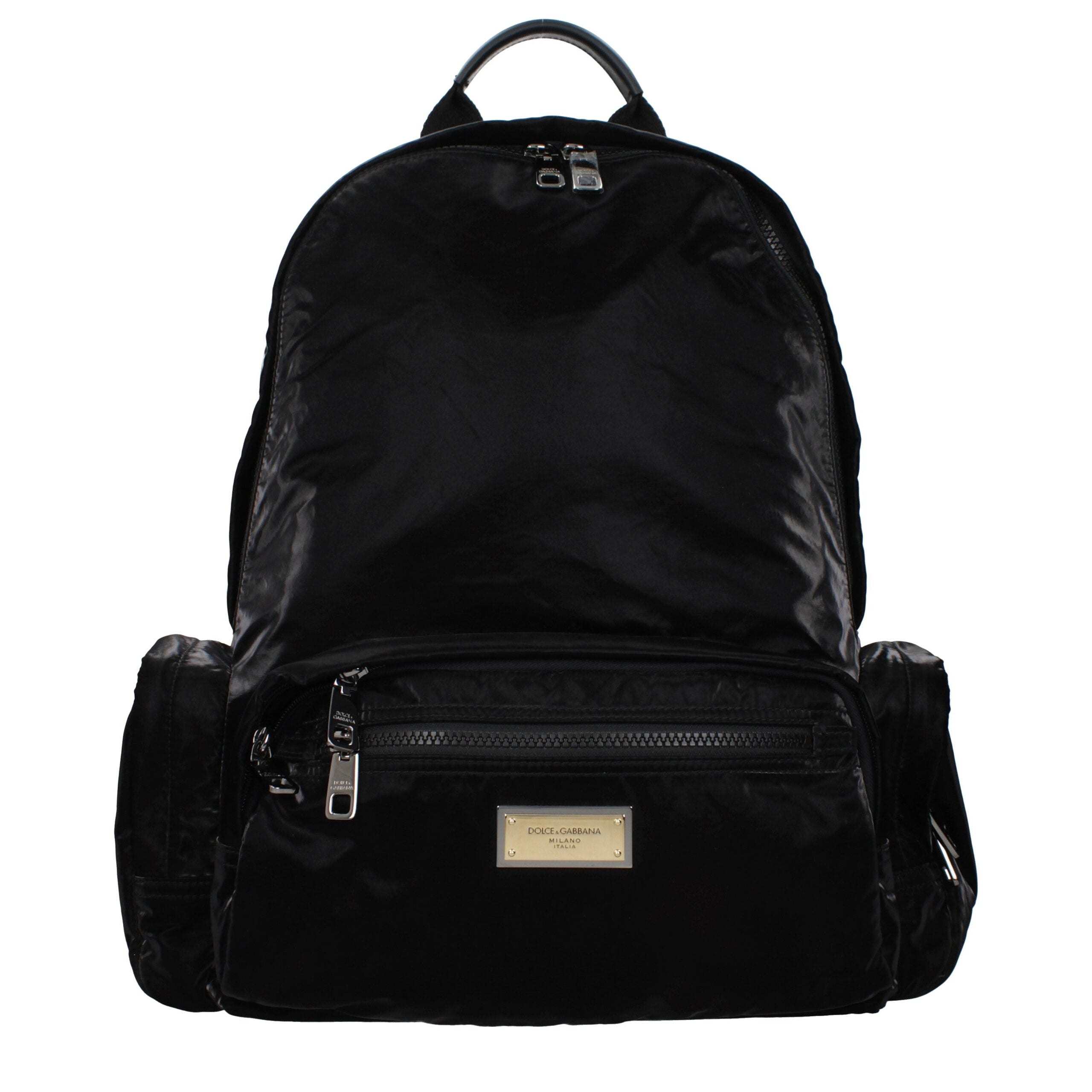 Dolce & Gabbana Black Nylon Backpack