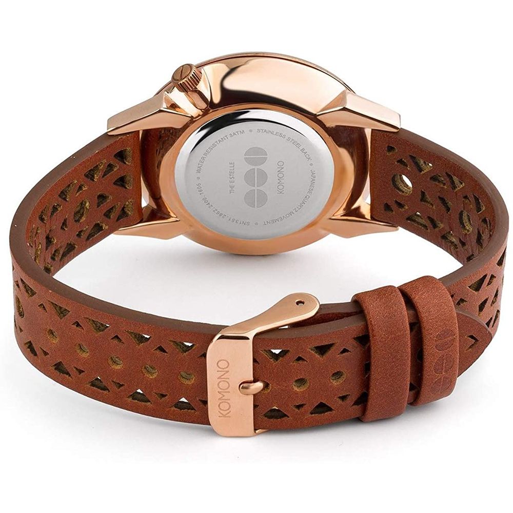 Komono Brown Leather Dress Watch