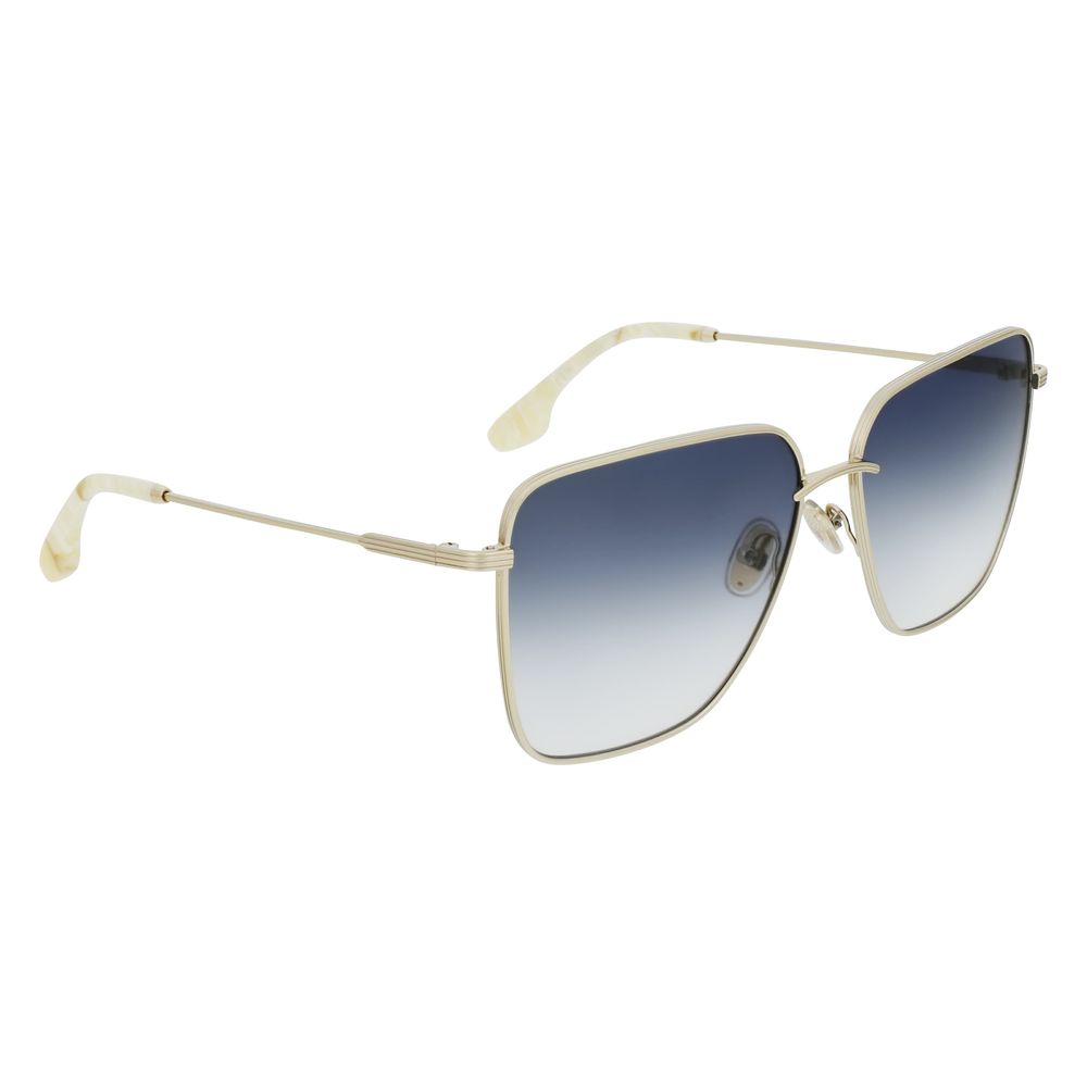 Victoria Beckham Gold Metal Sunglasses