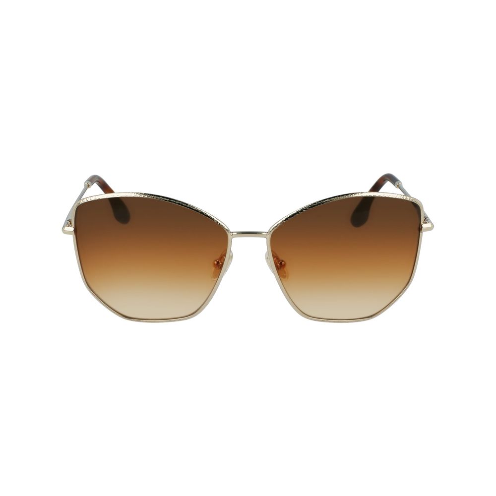 Victoria Beckham Gold Metal Sunglasses