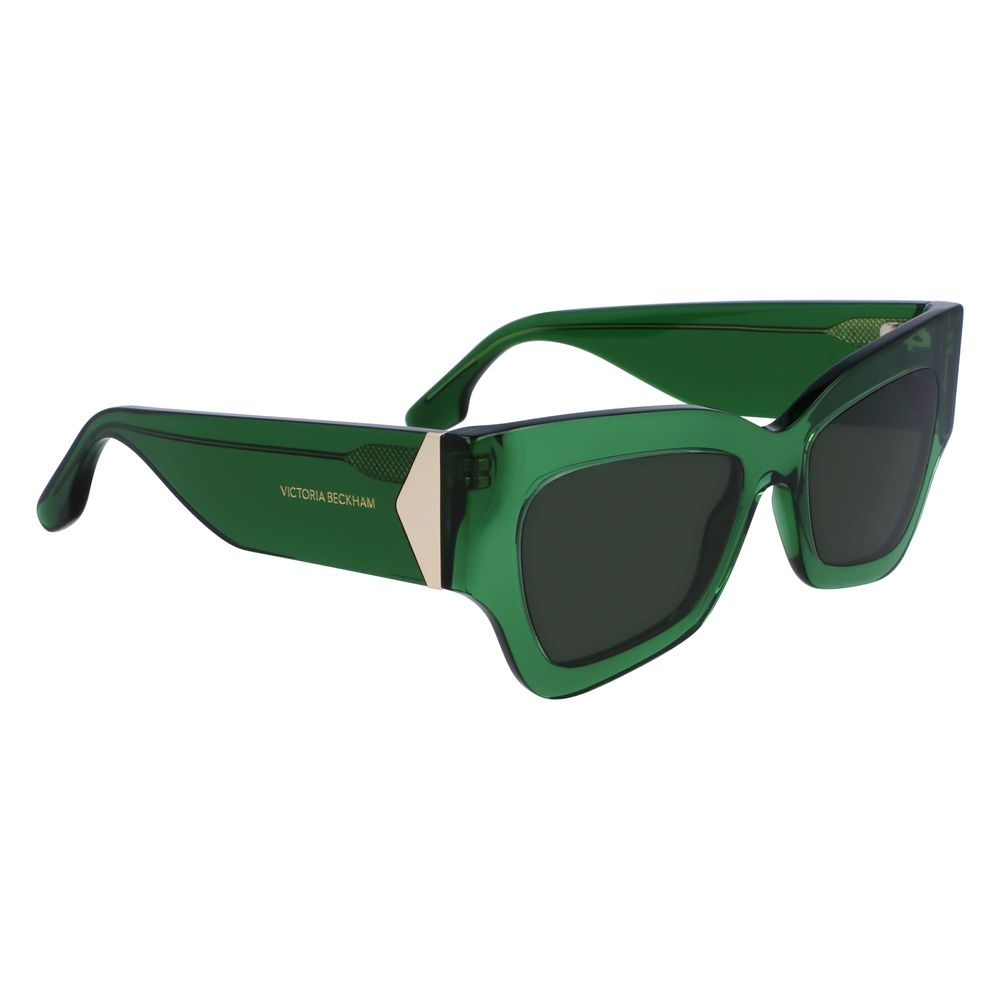 Victoria Beckham Green Acetate Sunglasses