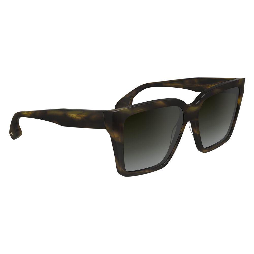 Victoria Beckham Brown Acetate Sunglasses