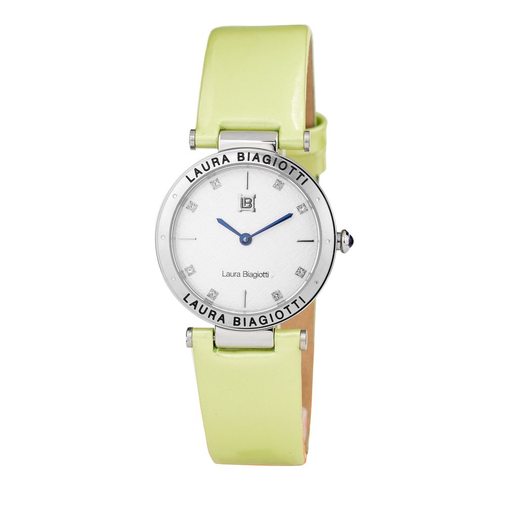 Laura Biagiotti Bicolor Leather Dress Watch