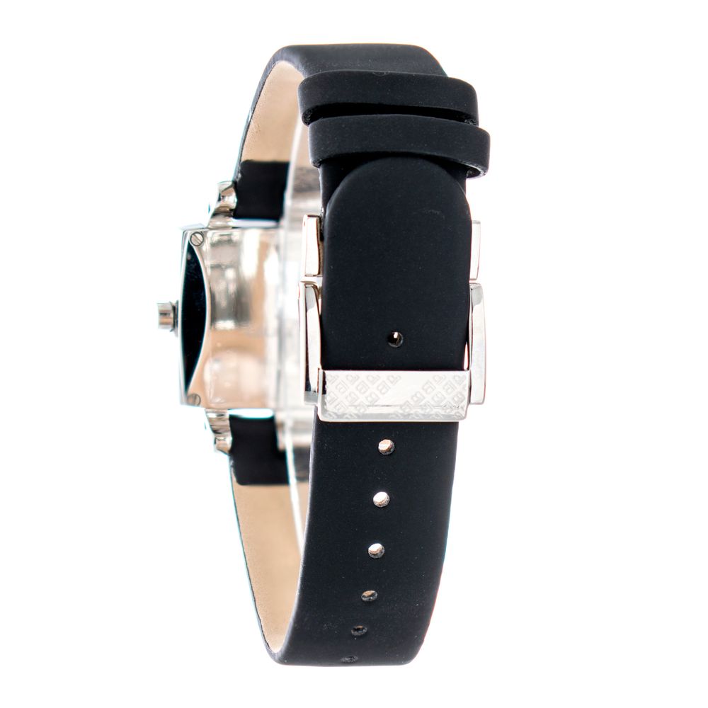 Laura Biagiotti Armbanduhr aus schwarzem Leder
