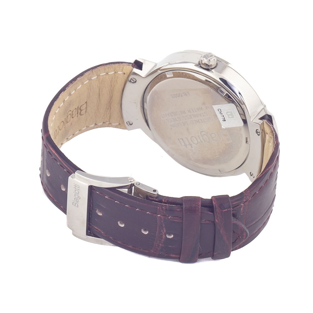 Laura Biagiotti braune Lederarmbanduhr