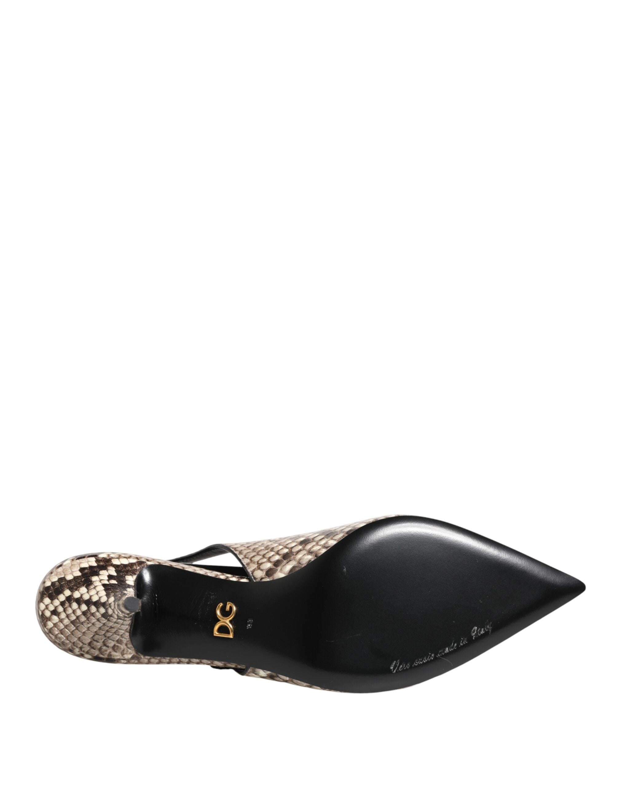 Dolce & Gabbana Slingpumps aus mehrfarbigem Leder