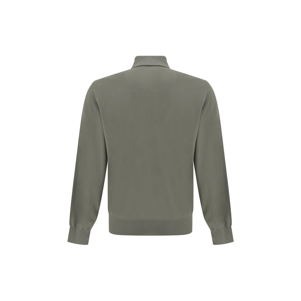 Brunello Cucinelli Bicolor Cotton Shortsleeve Shirt