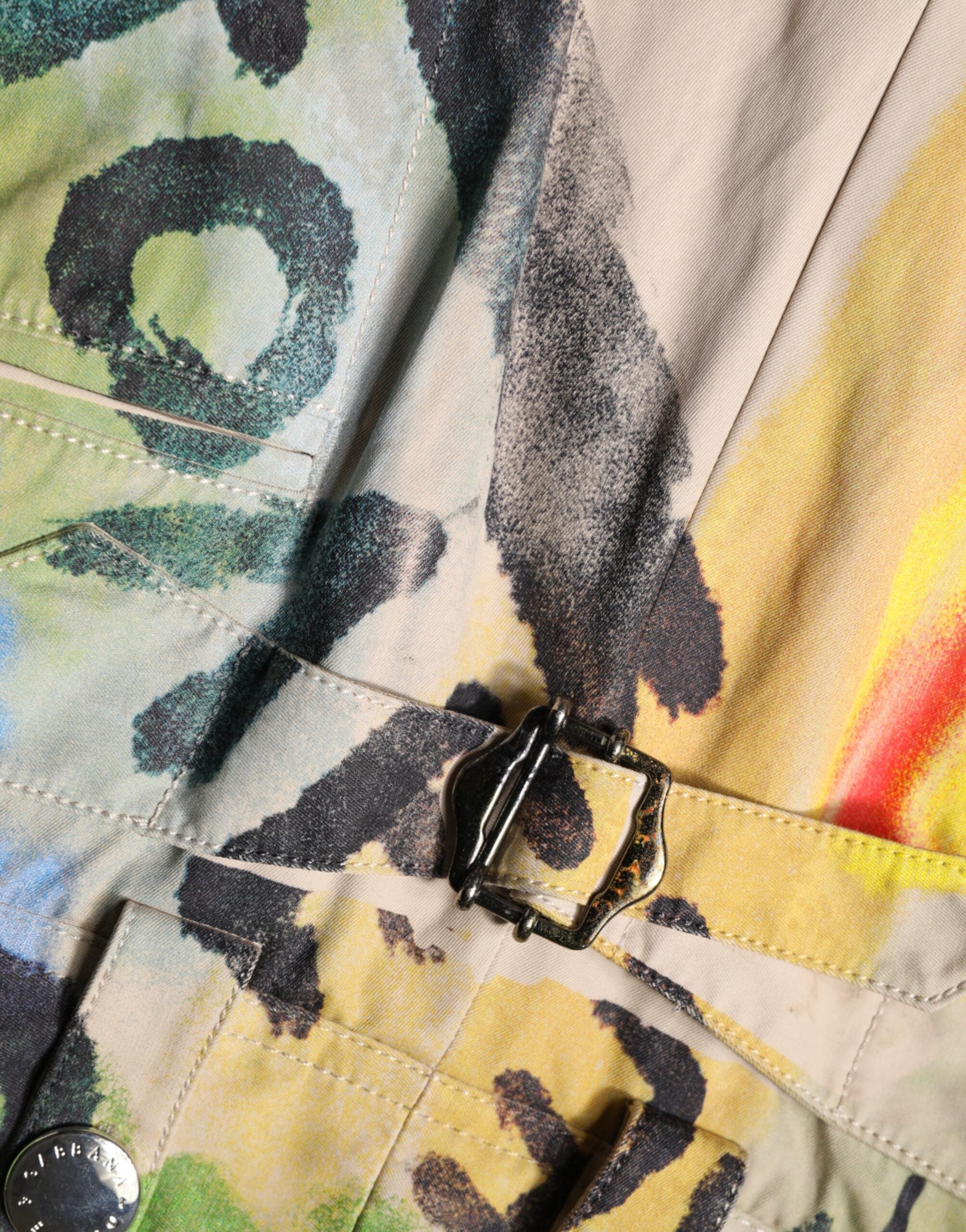 Short Bermuda Taille Haute Imprimé Graffiti Multicolore Dolce & Gabbana