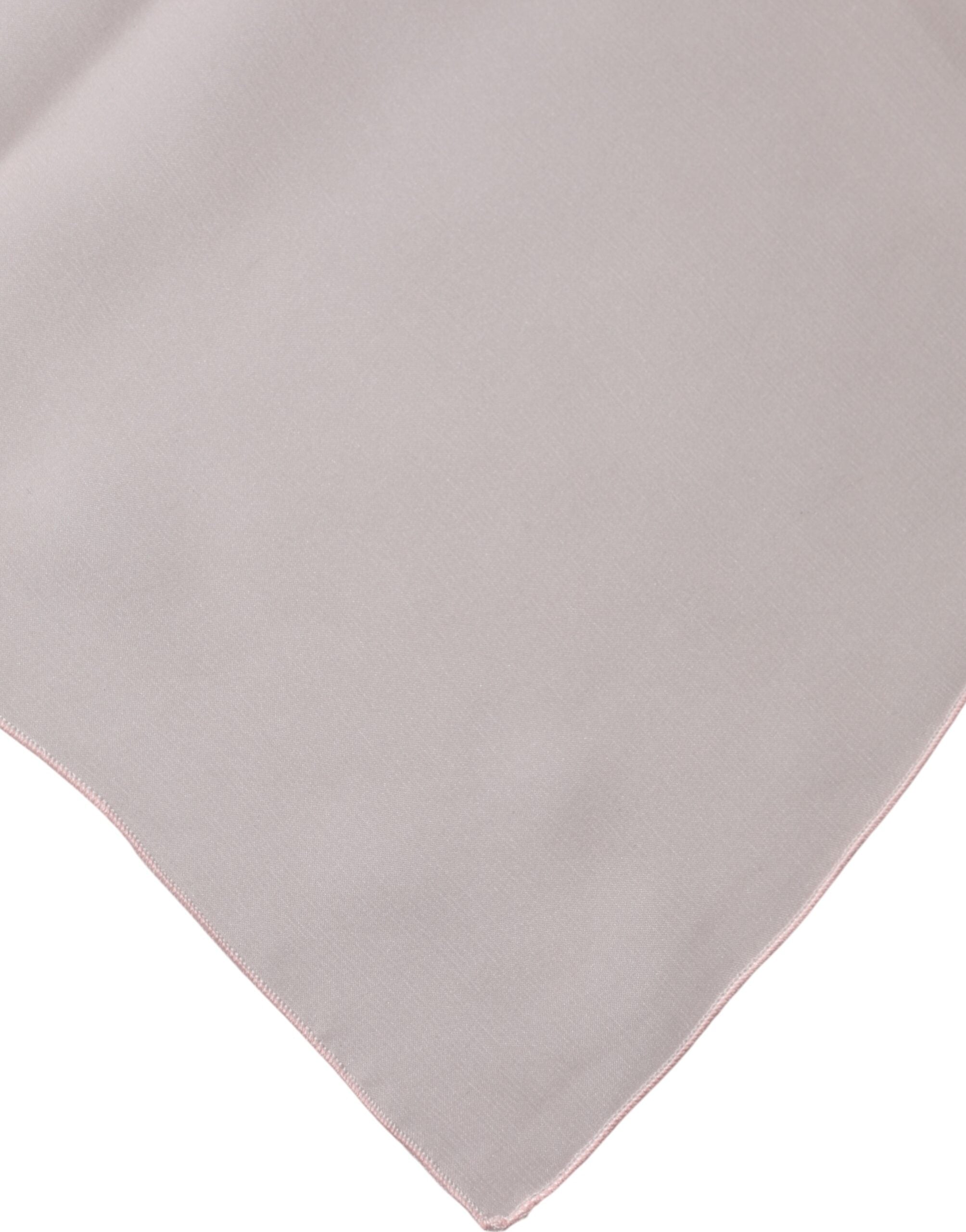 Dolce & Gabbana Pink Silk Neck Wrap Square Foulard Scarf