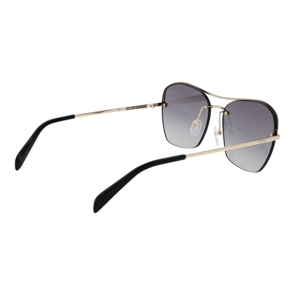 Lunettes de soleil Emilio Pucci en métal doré