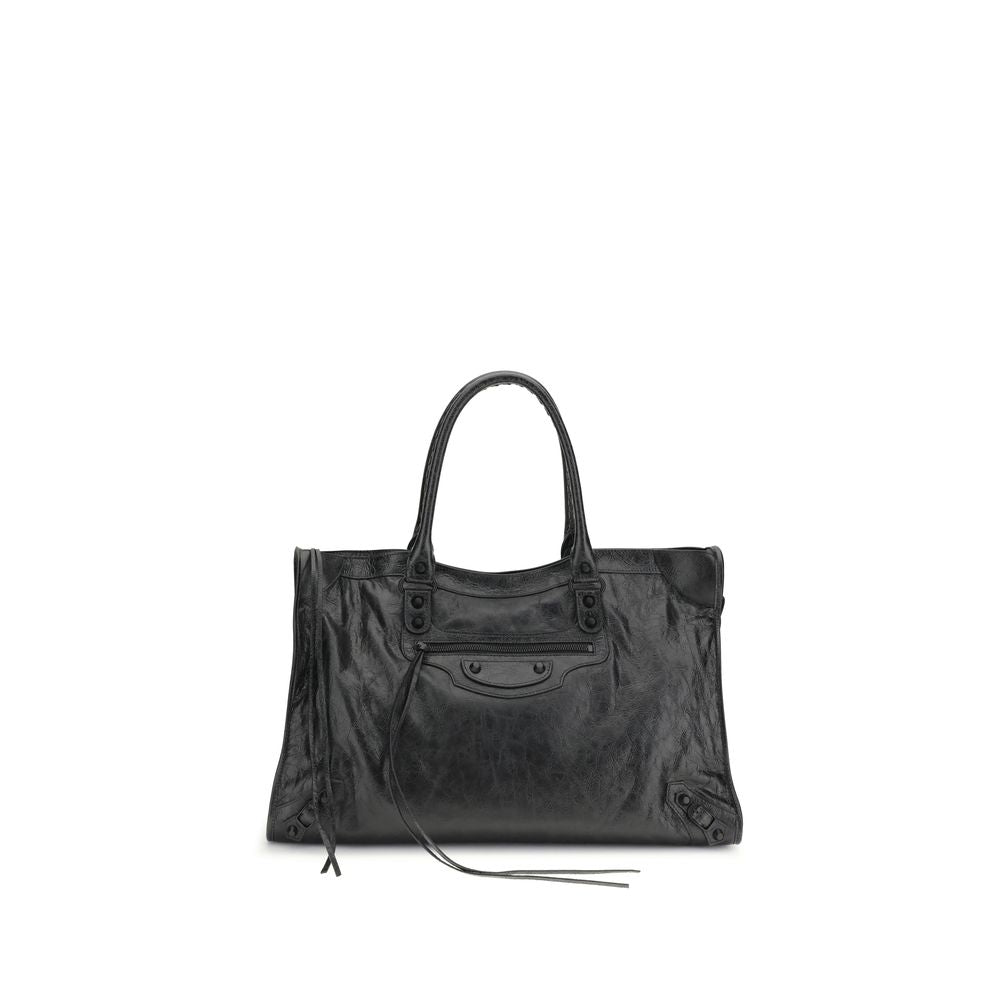 Balenciaga Black Lamb Ovis Aries Aries Shoulder Bag