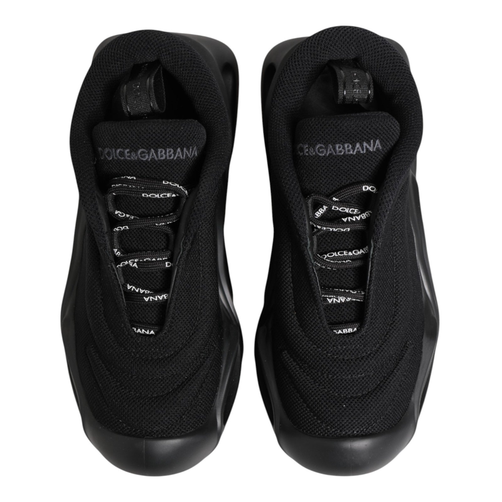 Chaussures baskets basses à enfiler Dolce & Gabbana noires Wave