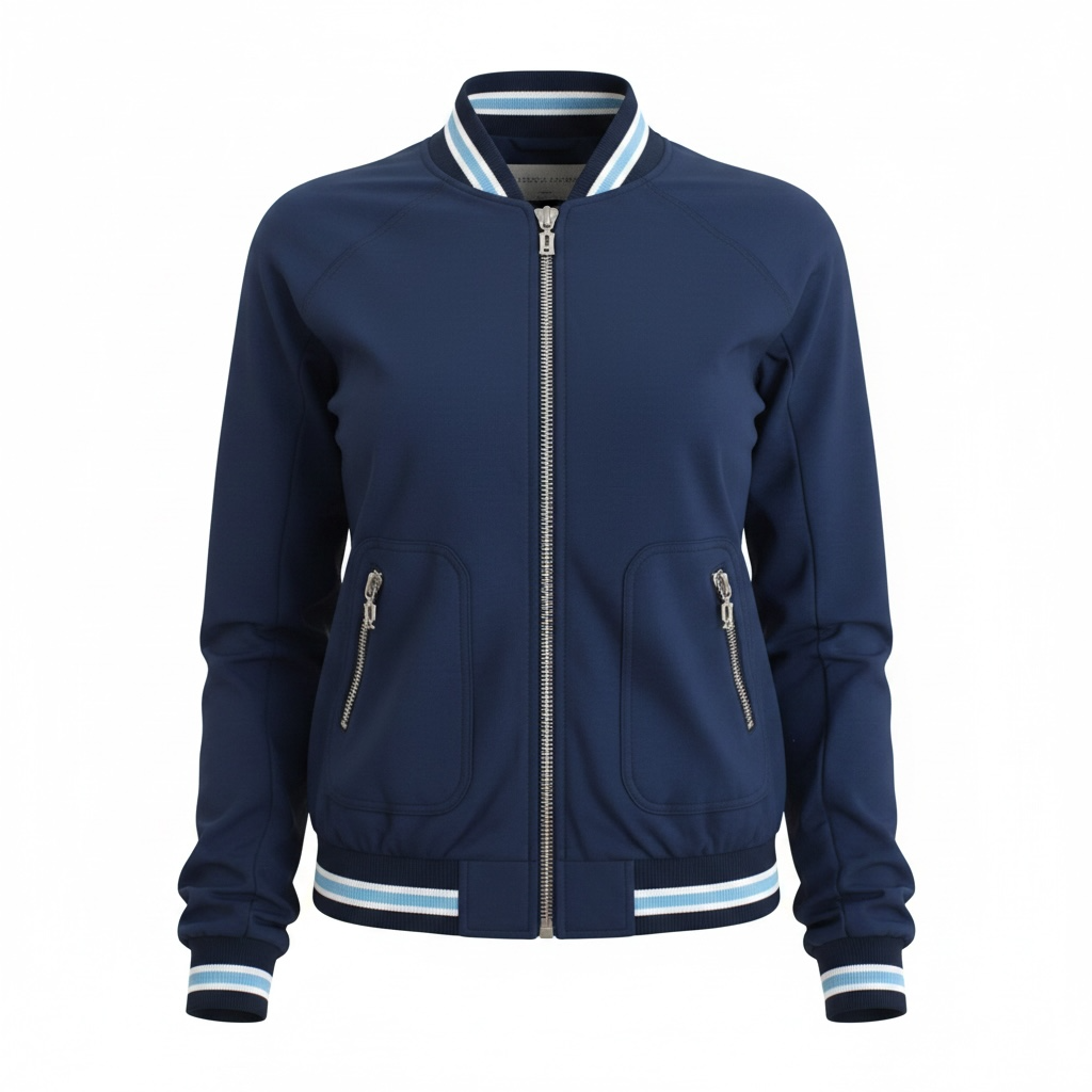 John Galliano Blue zip cotton cardigan