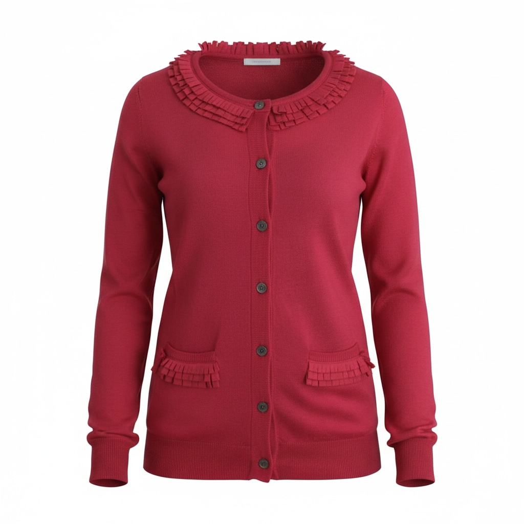John Galliano Pink wool cardigan