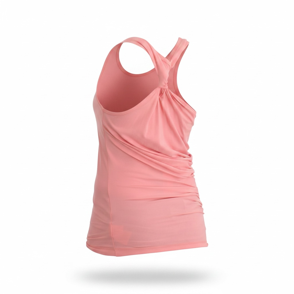 Cavalli Pink cotton tank top